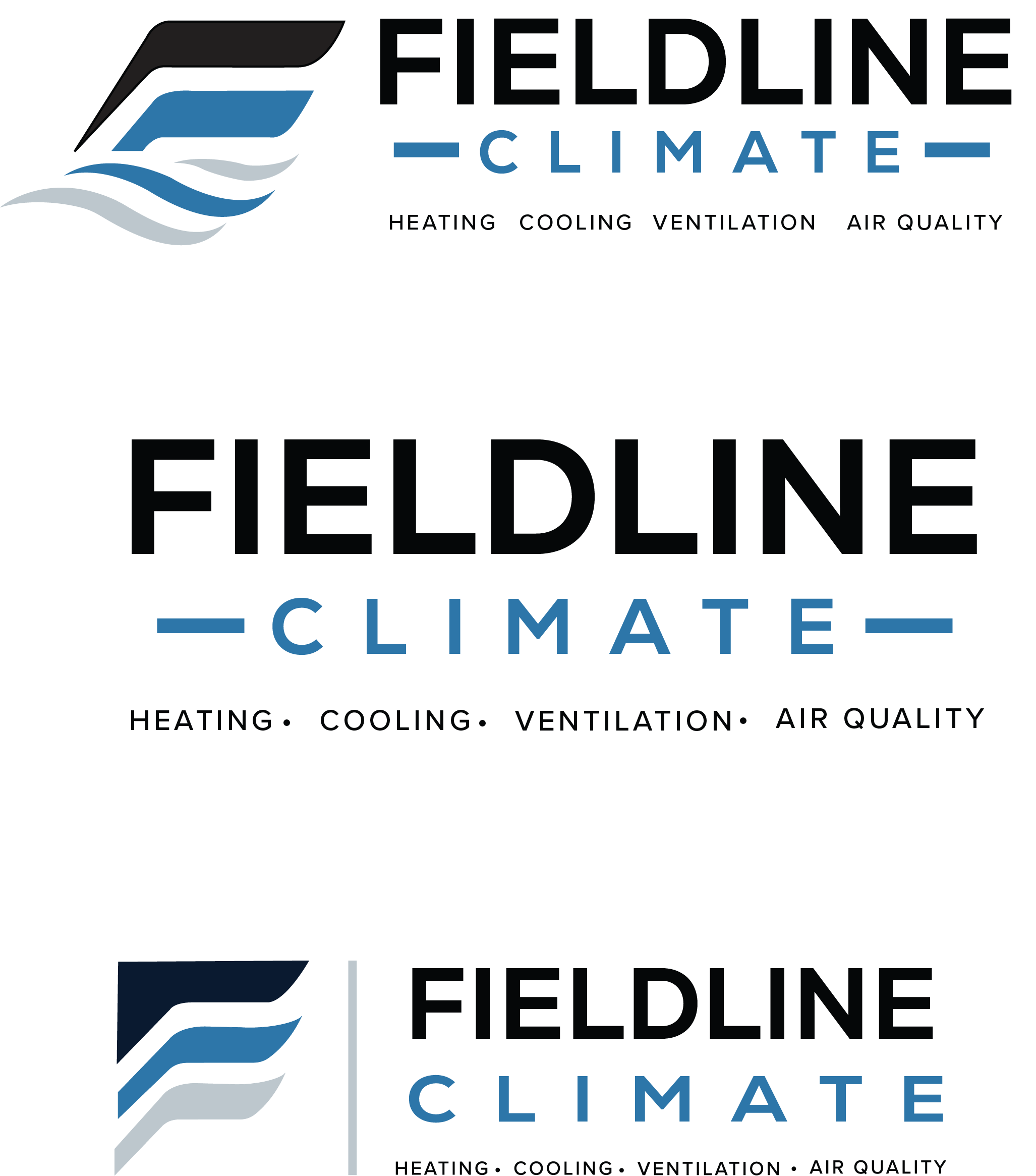 Fieldline outdoor brand logo design